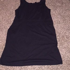 Plus size lbd black dress with pockets